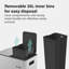 Metal Multi-Compartment Rubbish & Recycling Bin