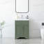 Ensemble de meuble-lavabo autoportant blanc mat avec comptoir en quartz de Carrare 24 po Aurilla-1377592117-1377592123