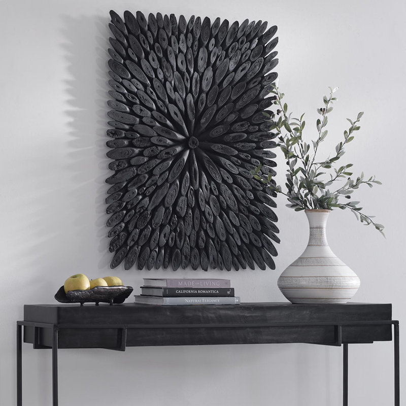 Bahama Handmade Abstract Wall Decor, Black