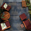 Tapis intérieur bleu indigo abstrait Hause-1549337699