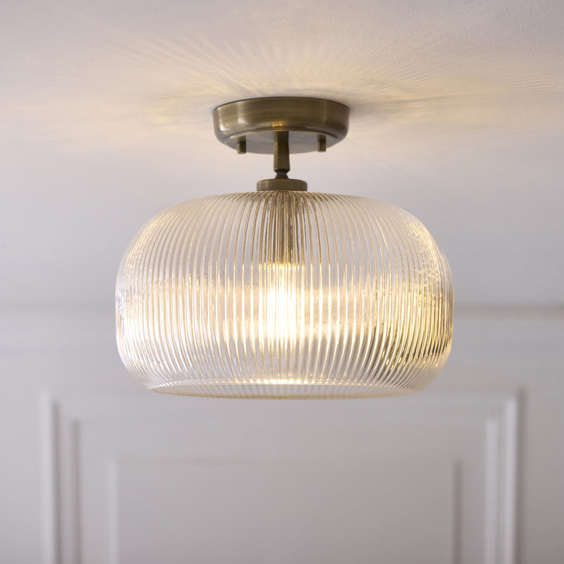 Clear Glass Flush Mount
