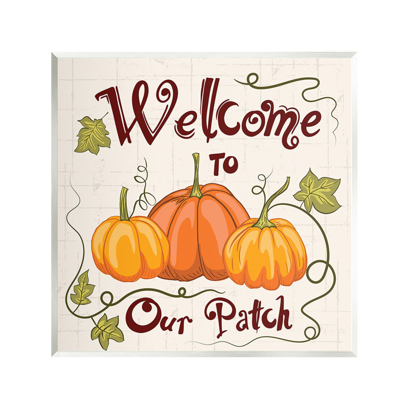 «Pumpkin Patch Welcome» par Diane Labombarbe sur toile