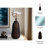 Glass Vase Glam Style Tapered Design for Home Office Bedroom Living Room Decor Displays Tabletop Centerpiece Modern Accent Flower Holder Decorative Vessel - 17" Brown