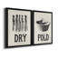 Vintage Laundry II - Ensemble de 2 encadrements d'art textuel sur toile-1382886340-1382886361