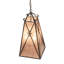 12" Square North Star Pendant