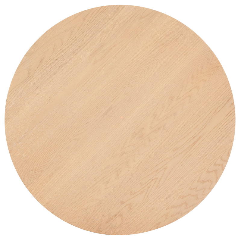 Beverley Round Wood 47 Inch Dining Table, Oak