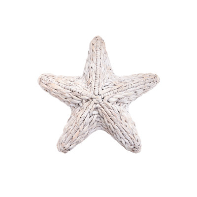 Small White Woven Starfish Wall Decor Decoration