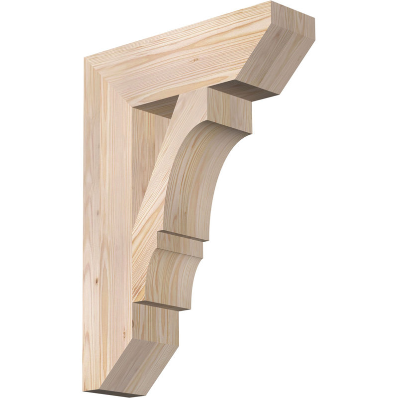 H 6 po x l 40 po x Support en bois / corbeau, H 28 po x l 5,5 po x P 20 po