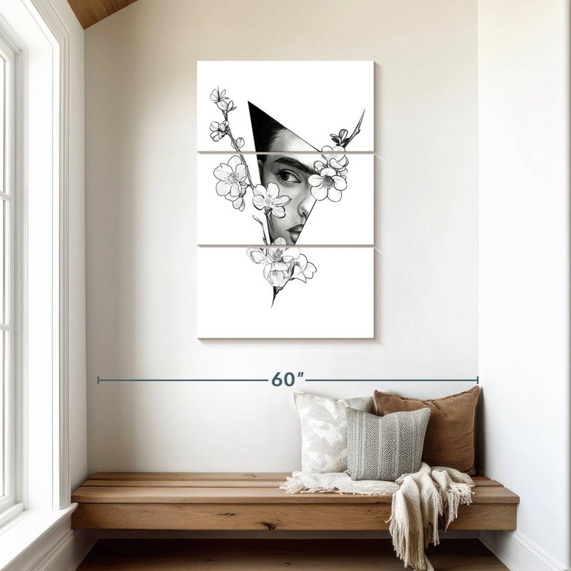 Keiraleigh Triangle Frida Kahlo, 45" H x 28" W