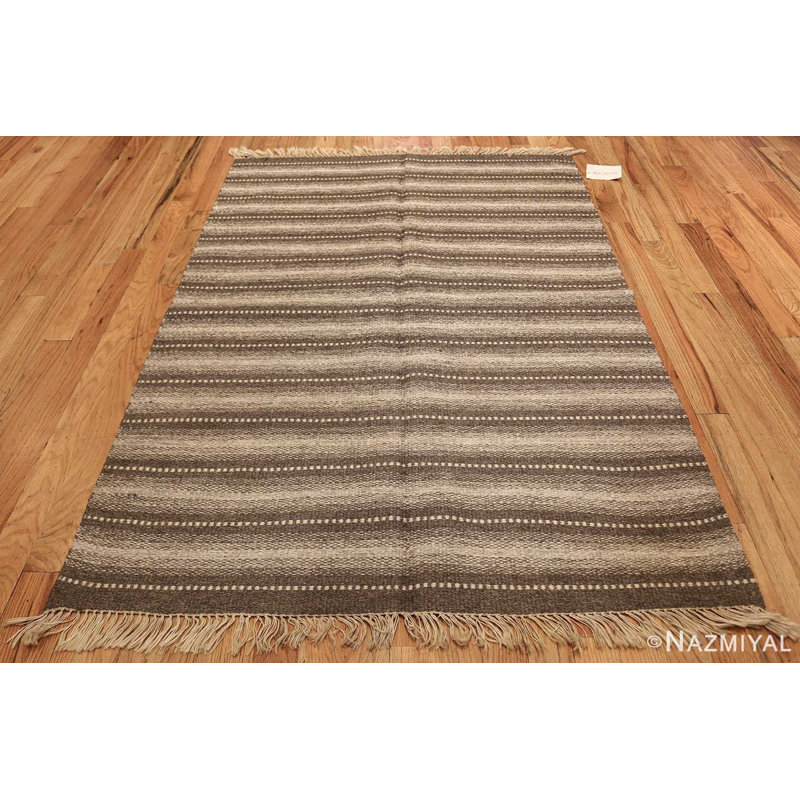Scandinavian One-of-a-Kind Rectangle 4'6" X 6'8" Area Rug