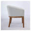 Chaise de salle à manger rembourrée Mid-Century