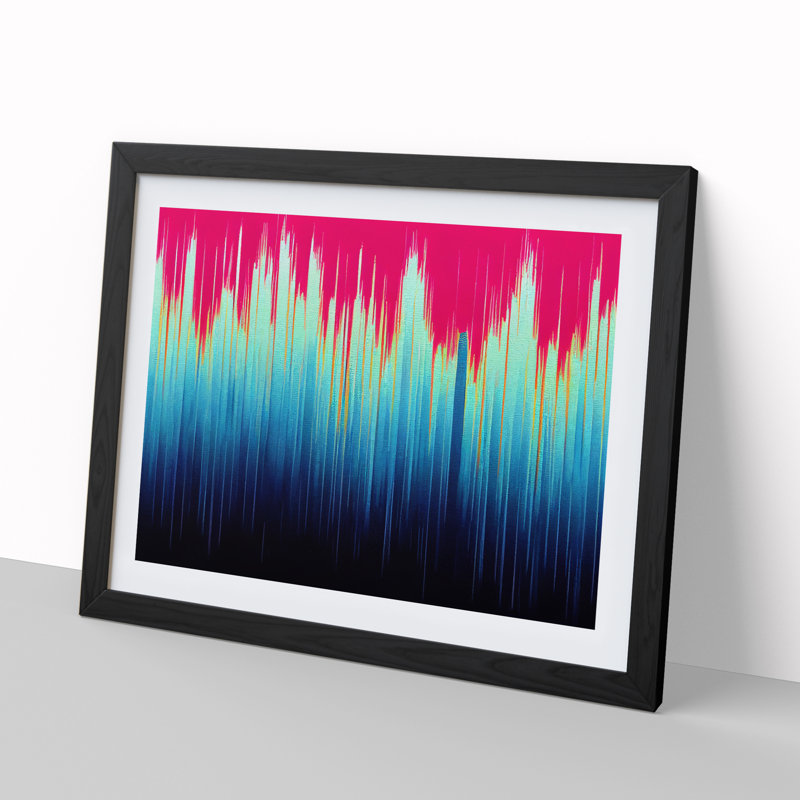 Equalizer Audio Vol.1 Abstract - Framed Print, Black, 46cm H x 64cm W x 2cm D