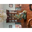 Centre de table hivernal turquoise et bleu sarcelle Hibou