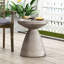 Table d'appoint d'extérieur en béton léger - élégante et pratique pour les jardins