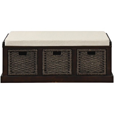 Polyester Upholstered Storage Bench