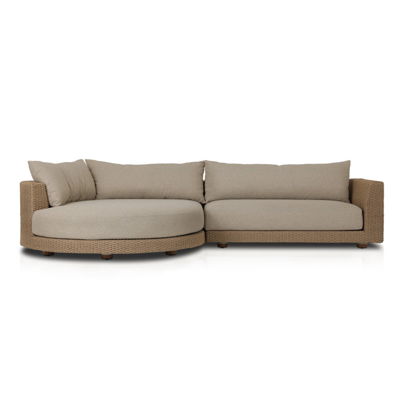 Canapé modulaire pour terrasse 133,5 po Marnier, Orienté à gauche (vu de face)