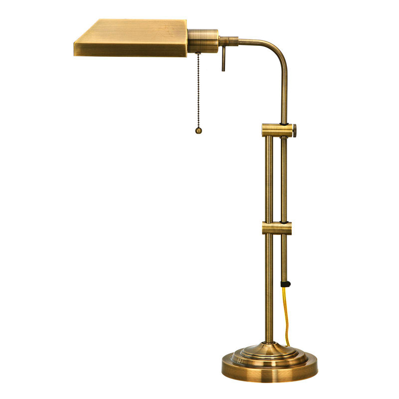 Lampe de table en métal Dekorion, Laiton antique