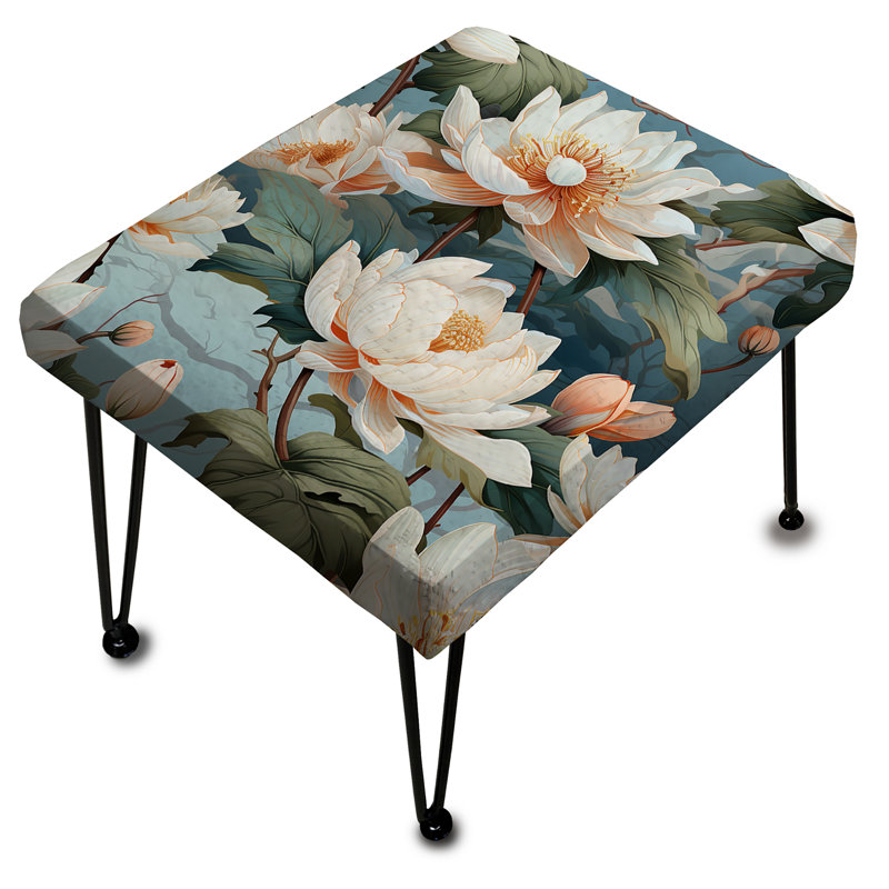 Repose-pieds Lotus Blossom Tranquility - rectangle chinois