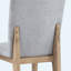 Ensemble de 2 chaises de salle à manger sans accoudoirs l 19 po en lin gris et chêne - Cuisine moderne et sièges de salle à manger