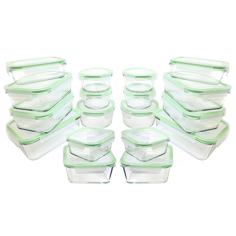 GoGreen Glassworks 36PC Container Food Storage Set