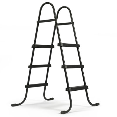 Winado 3-Step Steel Pool Ladder For Above Ground Pool In Black