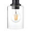 Luminaire de meuble-lavabo industriel 6 lumières avec abat-jour en verre transparent avec finition nickel brossé-122082026-122082024