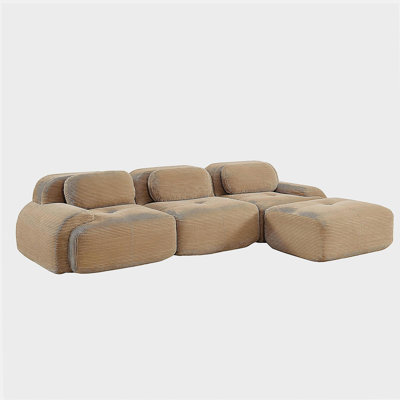 Canapé modulaire en forme de L sans assemblage Design ergonomique adapté aux animaux de compagnie
