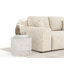Two-seater square arms loveseat sofa-1973242447