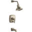 Margaux Rite-Temp Pressure-Balancing Bath and Shower Faucet Trim with Push-Button Diverter and Lever Handle, Valve Not Included