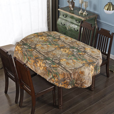 Realtree Xtra Camo Tablecloths for Outdoor Events and Hunting Parties Polycotton Fabric 60"x84"