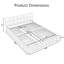 Structure de lit tapissier grand format avec tiroirs de rangement - tissu chenille doux, conception beige moderne, assemblage facile-1553607299