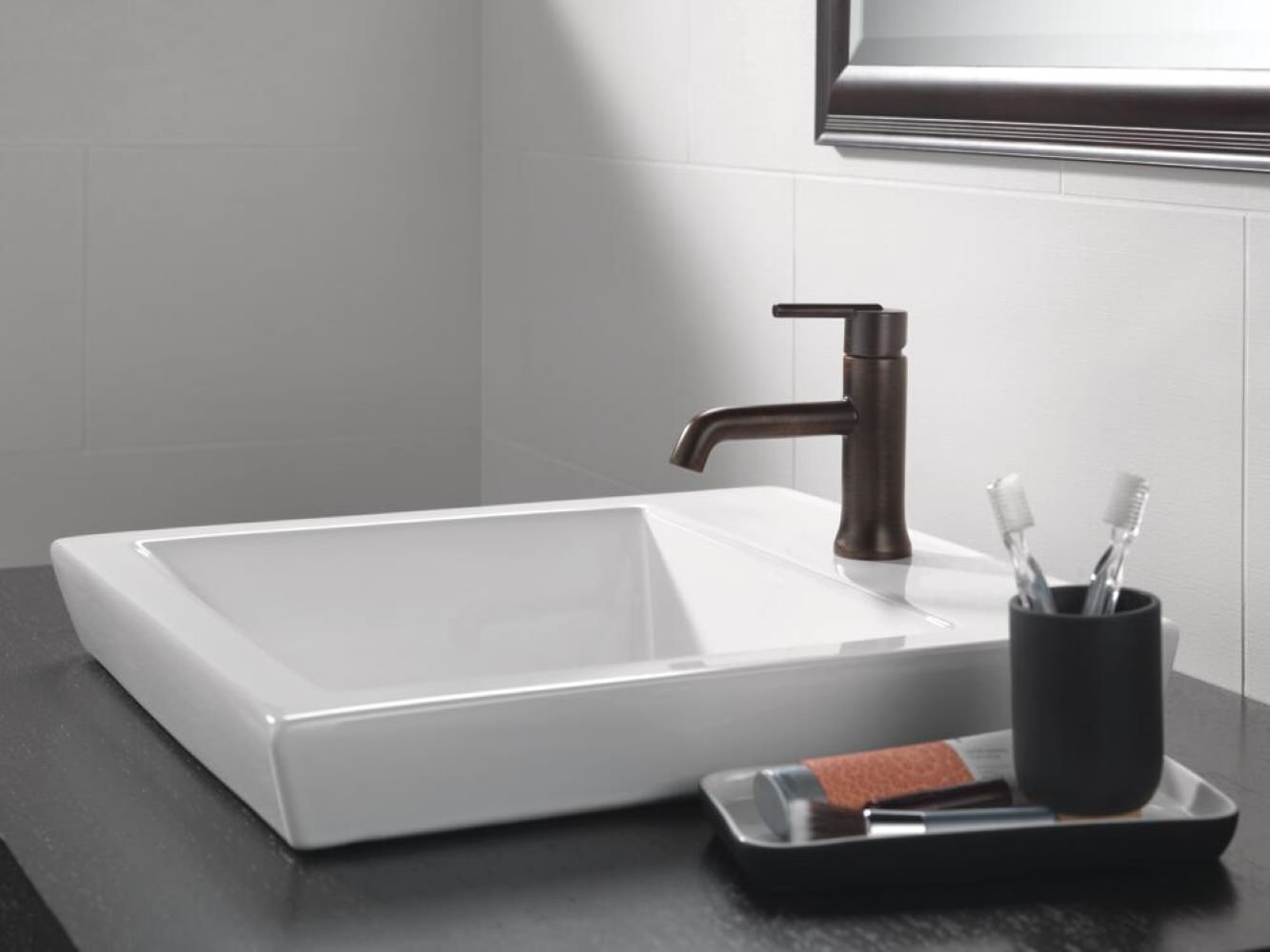 Trinsic Single-Handle Bathroom Faucet with Drain, Venetian Bronze