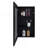 Juno 25.7" H X 15.7" W Narrow  Mirror Medicine Cabinet, One Door With Three Interior Shelves For Bathroom, Kitchen Black-1599997233