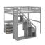 Lit mezzanine double avec commode, bureau et bande lumineuse-1617956130