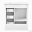 Meuble-lavabo avec lavabo en céramique, tiroirs et tablettes réglables-1594887959