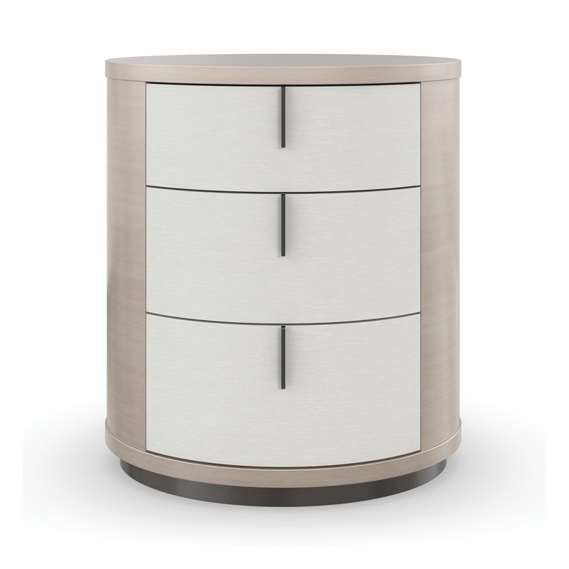 3 - Drawer Solid Wood Nightstand