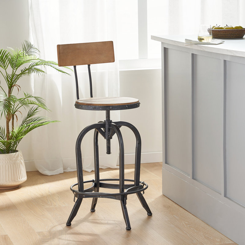 Tabourets de bar pivotants à hauteur réglable