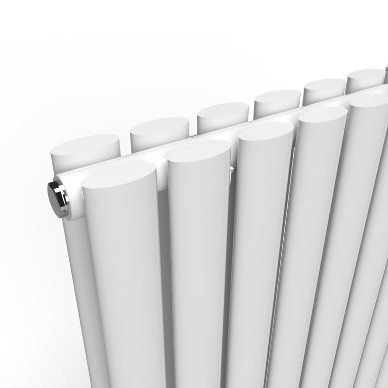 Oval Panel Radiators, White, 62cm H x 11cm W x 3cm D