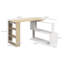 HOMCOM L Shaped Desk with Bookshelf-1263105933
