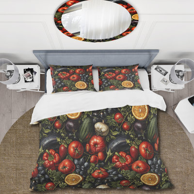 Ensemble de housse de couette Red Green