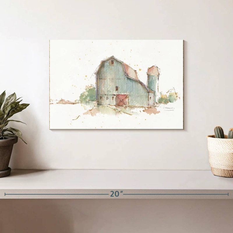 Lilie Farm Friends I Barn, 8" H x 12" W