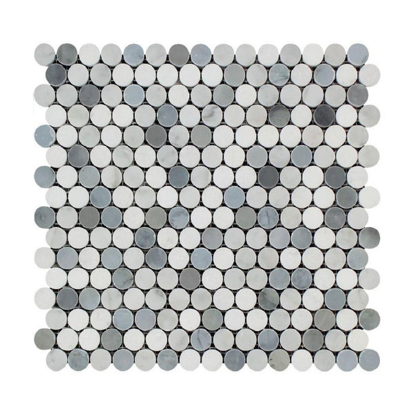 Marble Penny Round Mosaic Wall & Floor Tile