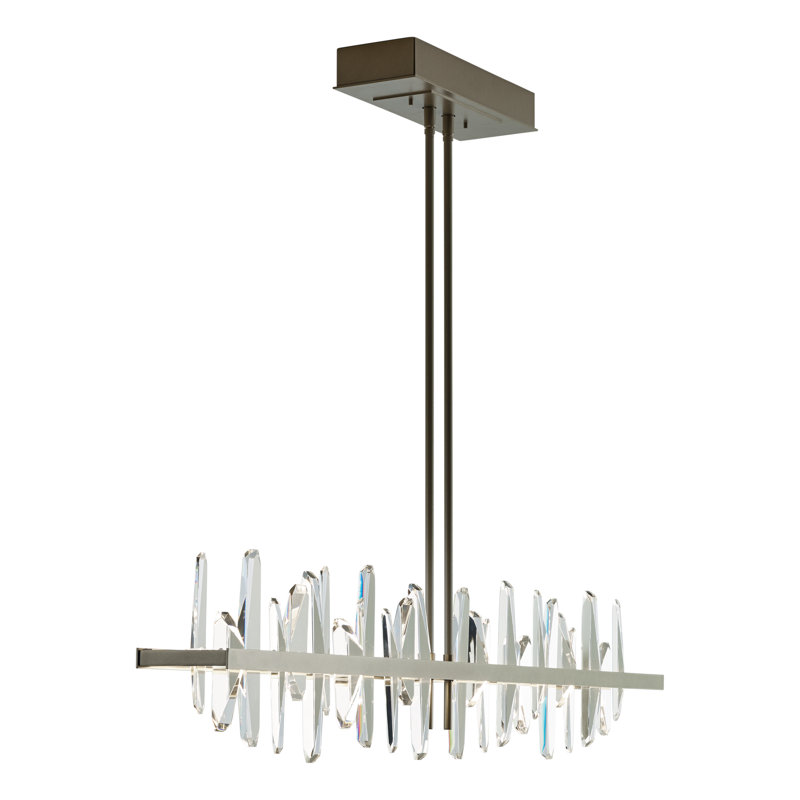 Solitude Kitchen Island Linear LED Pendant, Soft Gold