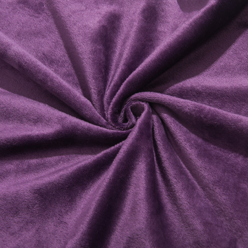 Housse de coussin rectangulaire en velours, Violet