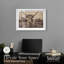 Décoration murale de style «Longhorn» à bovins de chevreuil par Notoriart, cadre blanc, 24 x 16-942169008-942168971