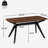 Wood Dining Table ,Walnut+Black