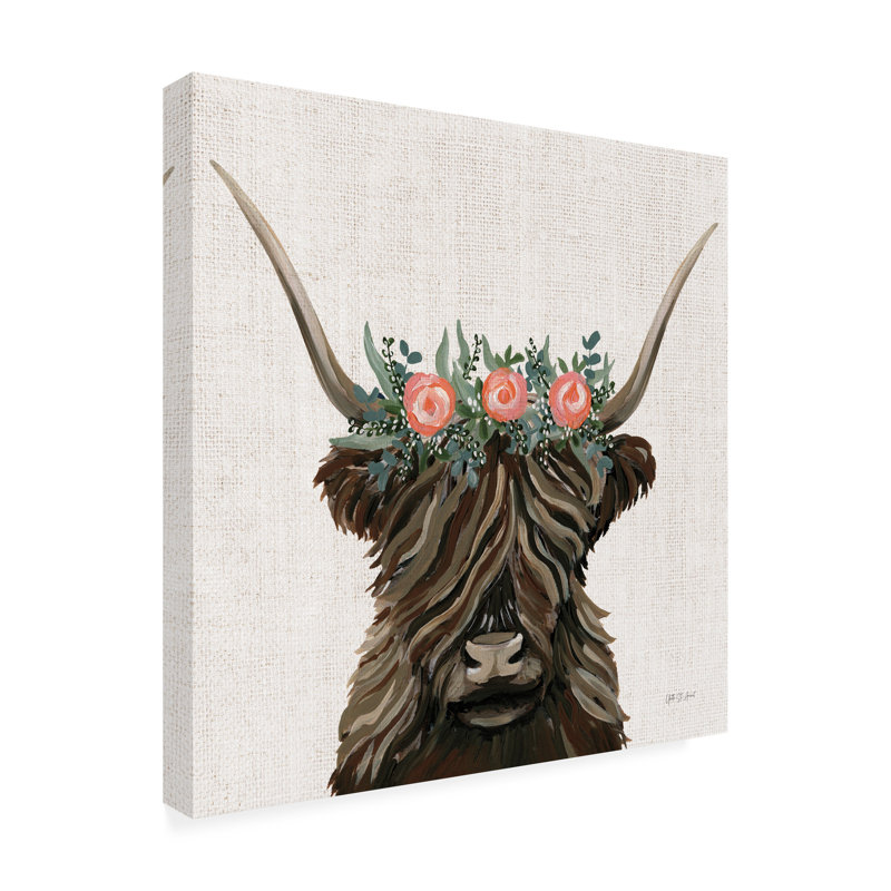  Art mural toile tendue sur toile de lin yv Couronne St. Amant, H 18 po x l 18 po