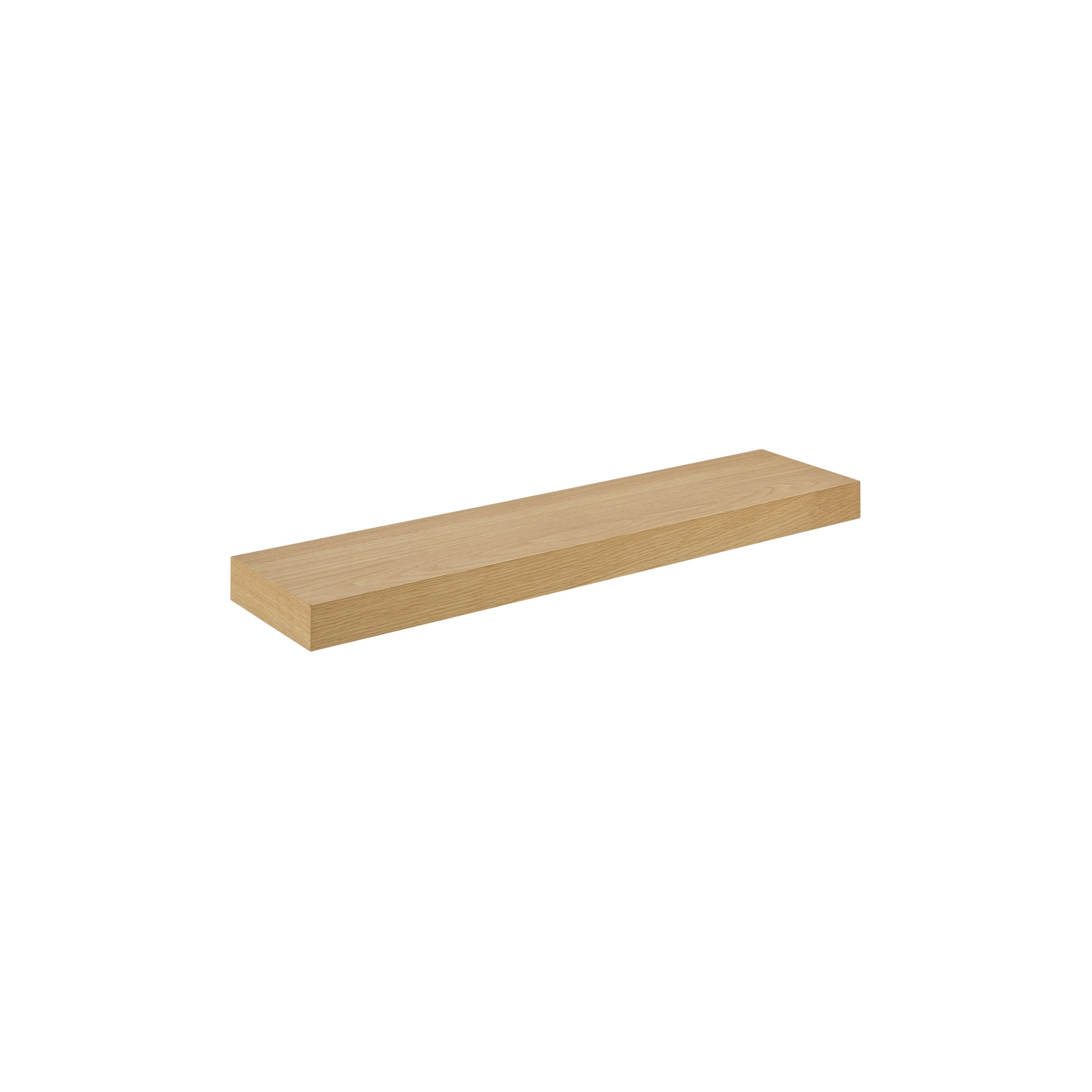 Sherice Floating Shelf, 1.97" H x 23.63" W x 10.24" D, Oak