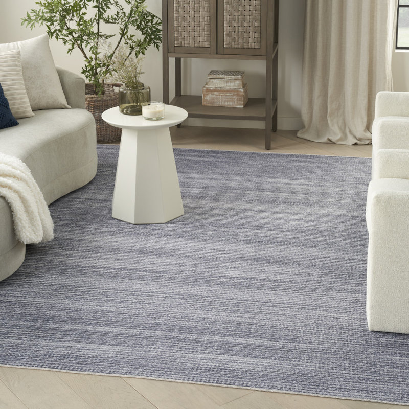 Clie Machine Washable Poly-cotton  Area Rug with Non-Slip Backing, Rectangle 9'2" x 12'