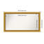 Townhouse Gold Non-Beveled Bathroom Wall Mirror-1016737308